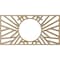 Ekena Millwork Hoover Wood Fretwork Pierced Ceiling Medallion, Hickory, 36"W x 18"H x 13 3/8"ID x 1/4"T CMWP36X18X0250HOHI - alternate 2
